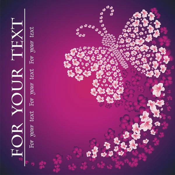 çerçeve çiçek ve kelebek