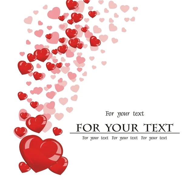 Kalplerin sevgililer günü kompozisyonu. Vektör illüstrasyonu.