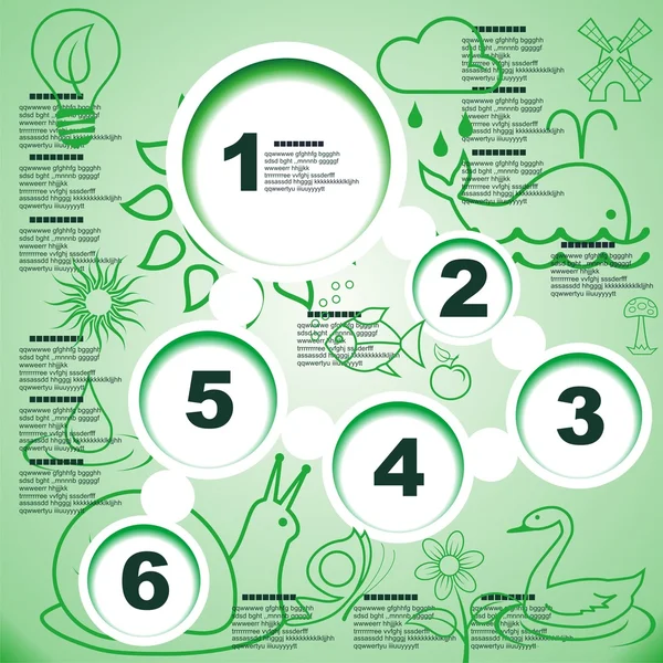 Modelo de negocio de ecología abstracta. Ilustración vectorial . — Archivo Imágenes Vectoriales