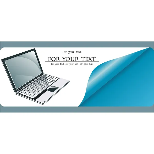 etiket simge illüstrasyon vektör laptop.