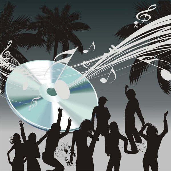 векторный танец заднего плана молодого диско-отдыха
.