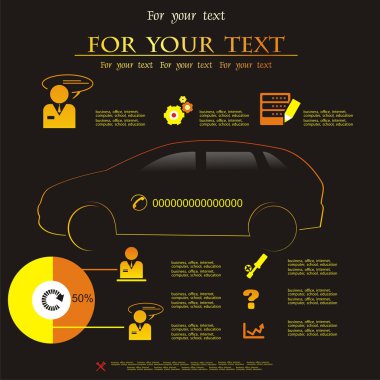 Cars Vector illustration schedule of sales