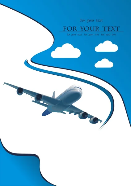 vektör görüntü izole mavi uçak