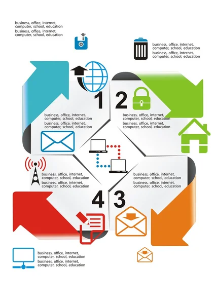 arka plan kareler. vektör şablon arabirimi hazır koyun içeriği yönünde işaretler