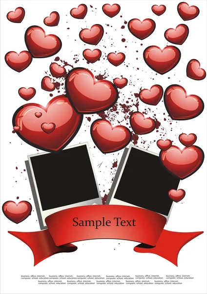 boş parlak fotoğraf vektör