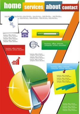 renkli vektör çubuk grafiği