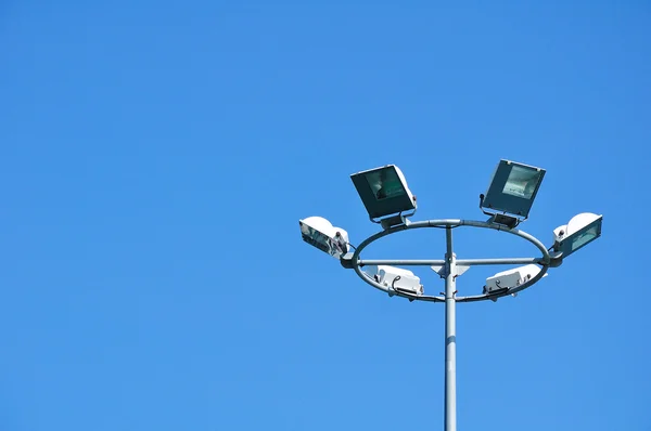 Streetlight on blue sky — Stock Photo, Image
