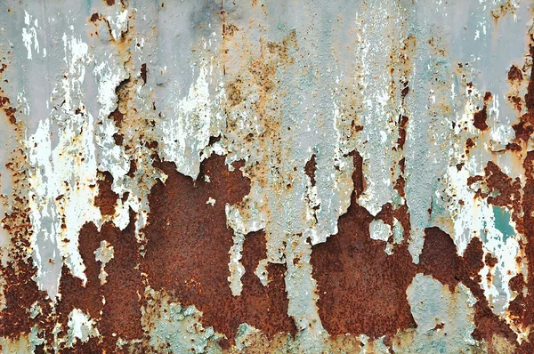 Roestbruine grunge textuur op metaal — Stockfoto