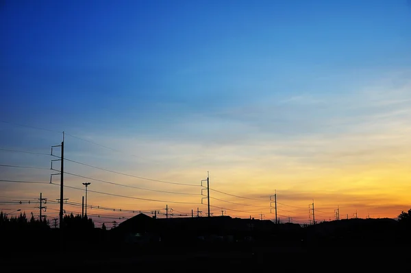 Bunter Himmel bei Sonnenuntergang — Stockfoto