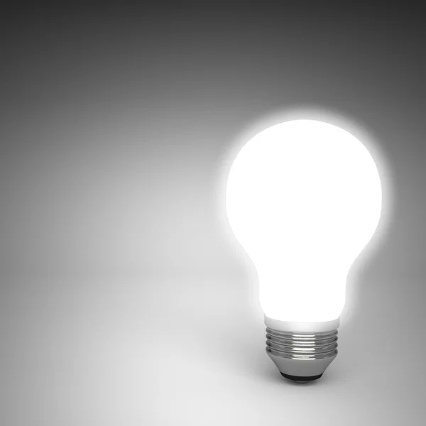 Light bulb 3d rendering — Stock Photo, Image