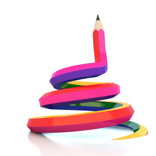 Абстрактная линия фона цветного карандаша — стоковое фото