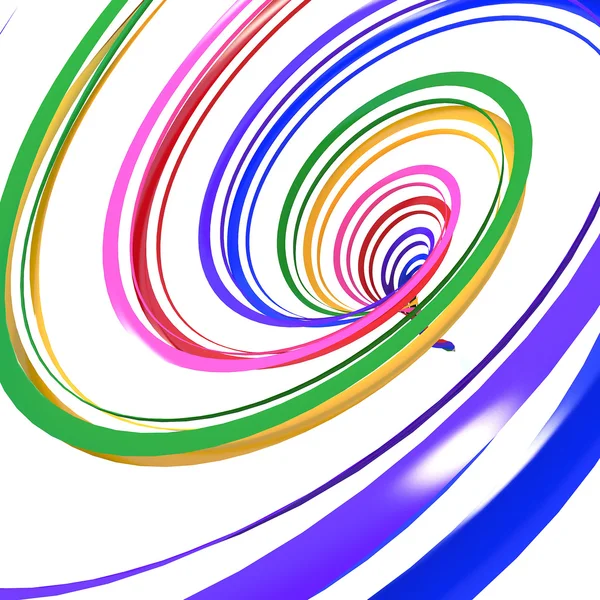 Línea de fondo abstracta de lápiz de color como ilustración de arco iris —  Fotos de Stock