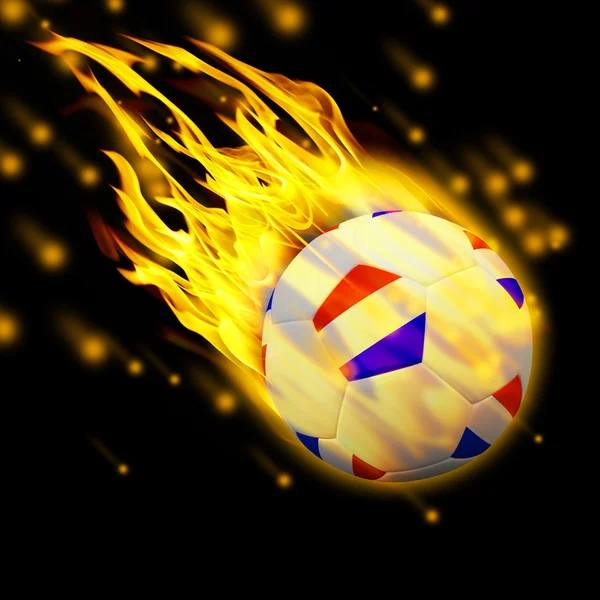 3D piłkarski — Zdjęcie stockowe