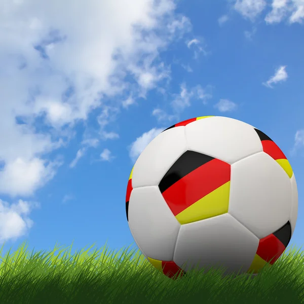 3D-voetbal — Stockfoto
