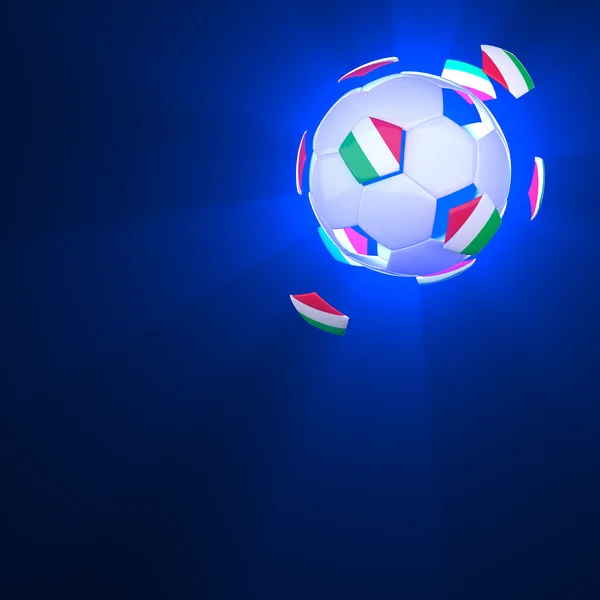3D-футбол — стокове фото