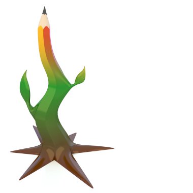 renkli kurşun kalem resimde arka plan hattı