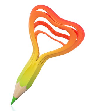 renkli kurşun kalem resimde arka plan hattı