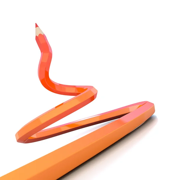 抽象的な背景の線の色鉛筆イラストの — ストック写真