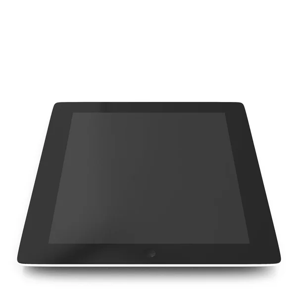 Tablet pc nero su sfondo bianco — Foto Stock