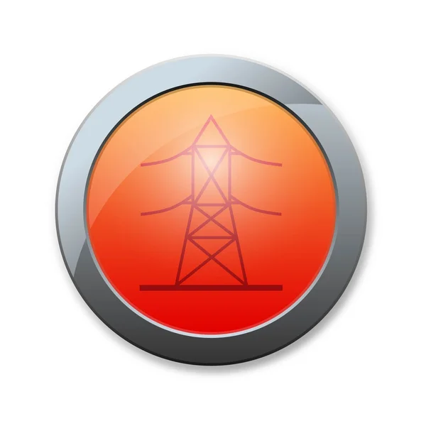 Przycisk energia ikona — Zdjęcie stockowe