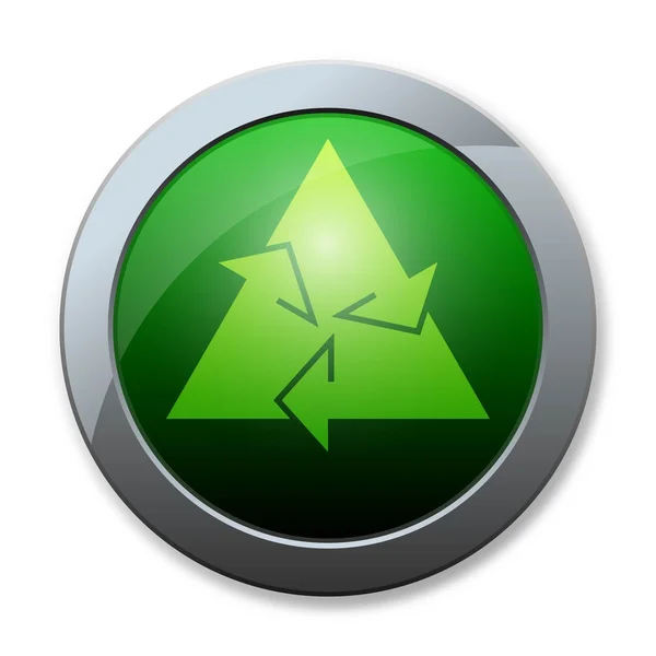 Button of recycle icon — Stock Photo, Image