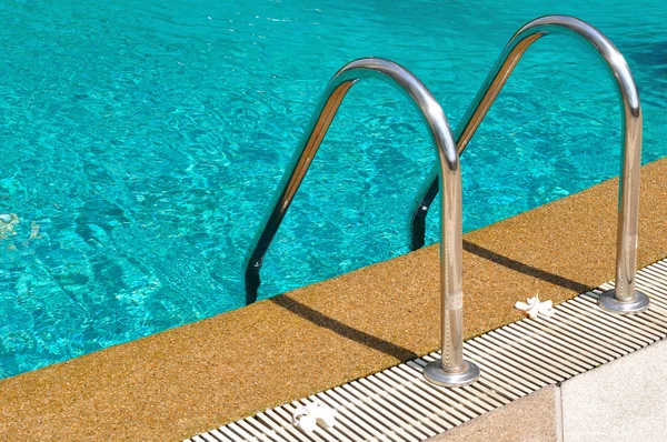 Swimming pool with stair — Stock Photo, Image