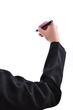 kırpma yolu ile beyaz arka plan üzerinde çizim el