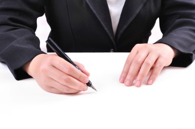 kırpma yolu ile beyaz arka plan üzerinde çizim el