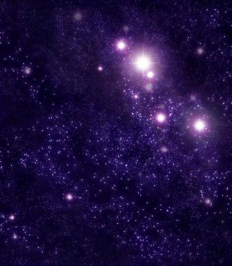 yıldızlar ve derin uzay nebulas yıldızlı arka plan