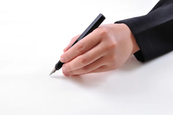 Hand drawing on white background with clipping path — Stock Photo, Image