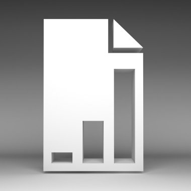 3D iş grafik kağıt sayfa