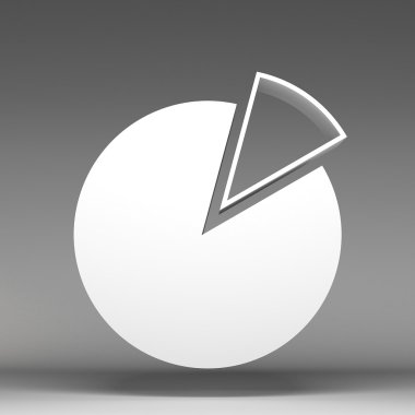 3D pasta diyagram simgesi