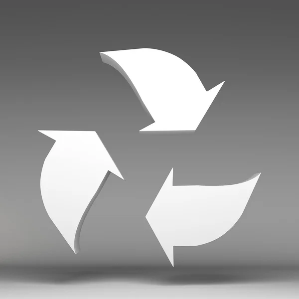 3D-Recycling-Symbol — Stockfoto