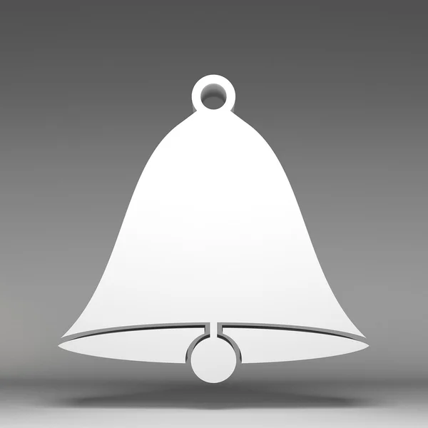 3d bell icon — Stock Photo, Image