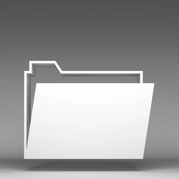 3d folder icon — Stock Photo, Image