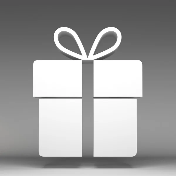 3d gift box icon — Stock Photo, Image