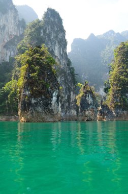 ratchaprapa Barajı. Görünüm noktası yatay görünüm.