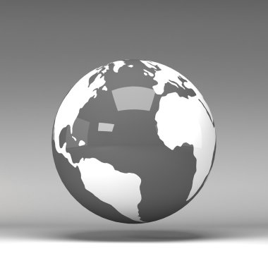 3D dünya küresel