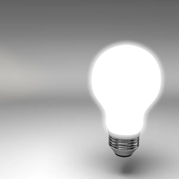 Light bulb 3d rendering — Stock Photo, Image