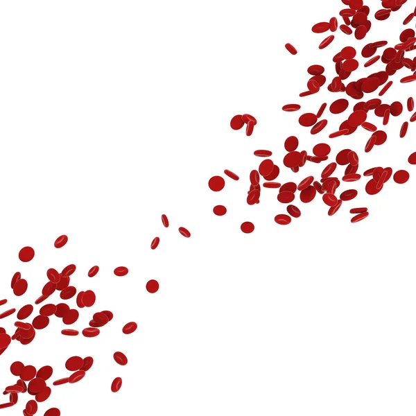 Stream of blood cells — Stock Photo, Image