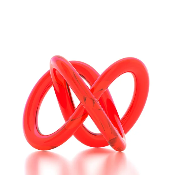 3D-Darstellung abstrakter Knoten — Stockfoto