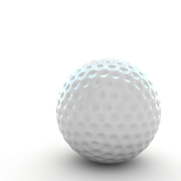 3D piłeczki do golfa na białym tle — Zdjęcie stockowe