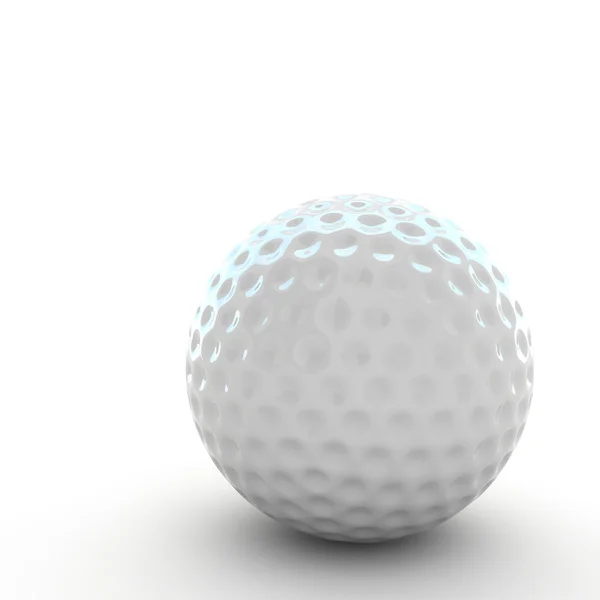 3d Palla da golf isolato — Foto Stock