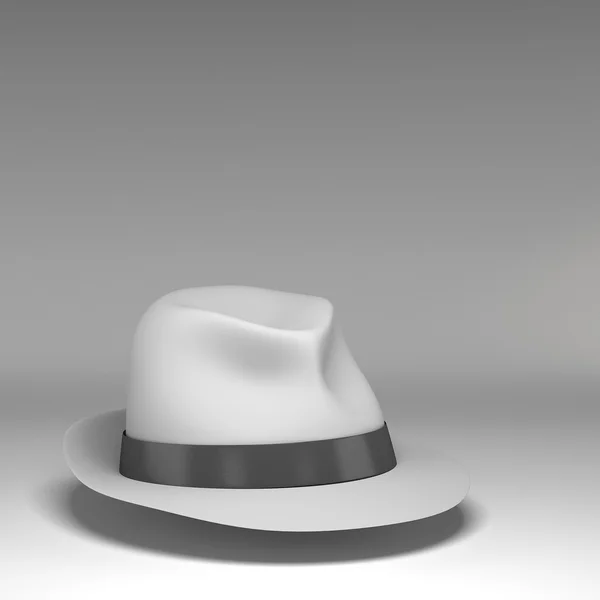 Filt trilby eller fedora hatt isolerade — Stockfoto