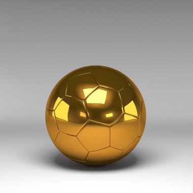 3D futbol, futbol topu. arka planda izole