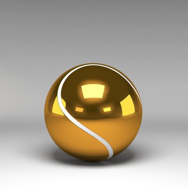 izole 3d tenis topu