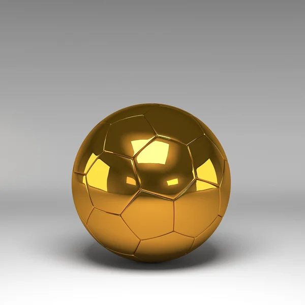 Football 3D, ballon de football. Isolé sur fond — Photo