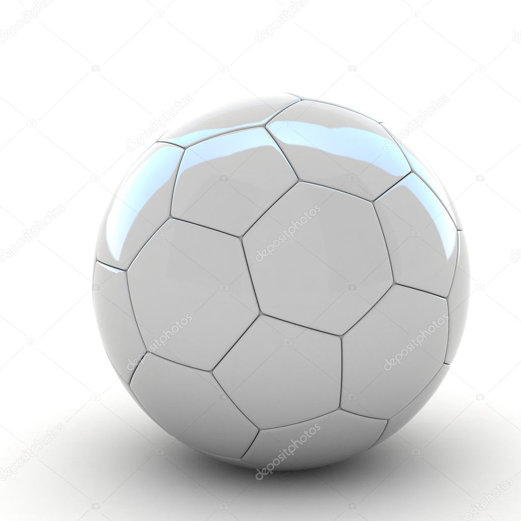 3d Football, Soccer Ball. Isolated on background