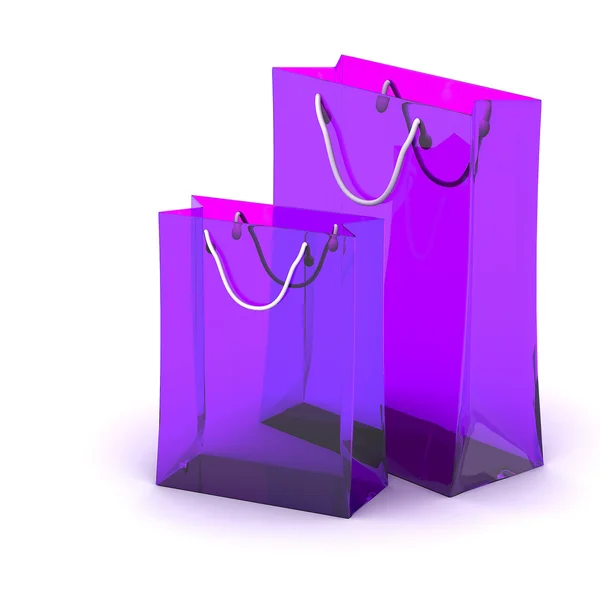 3D shopping väska — Stockfoto