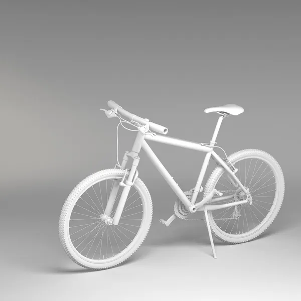 3d Bicicletta isolata su sfondo bianco — Foto Stock